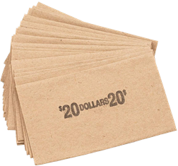 Flat Coin Wrappers - Large Dollar