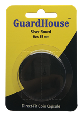 39mm Silver Round size bulk Direct-Fit Guardhouse Capsule