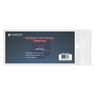 Guardhouse Shield Sleeve for Modern Currency Guardhouse Shield Sleeve for Modern Currency
