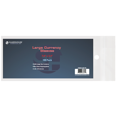 Guardhouse Shield Sleeve for Large Currency