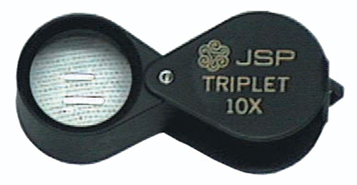 JSP - 10X Hastings triplet jeweler’s loupe -Black Plated JSP - 10X Hastings triplet jeweler’s loupe -Black Plated