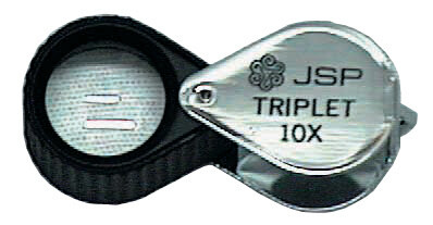 JSP - 10X Hastings Loupe Rubber Coated triplet - Chrome Plated JSP - 10X Hastings Loupe Rubber Coated triplet - Chrome Plated