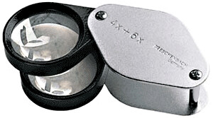 Eschenbach Precision Biconvex Folding Magnifier 30mm 4X+6X=10X