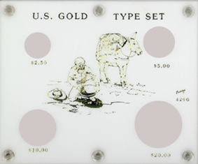 Capital Holder - U.S. Gold Type Set (415 with illustration)