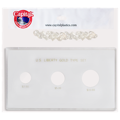 Capital Holder - Liberty Gold Type Set $10, 5, 2 Capital Holder - Liberty Gold Type Set $10, 5, 2
