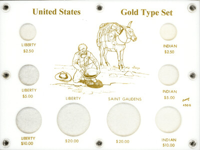Capital Holder - U.S. Gold Type Set (433G with illustration)