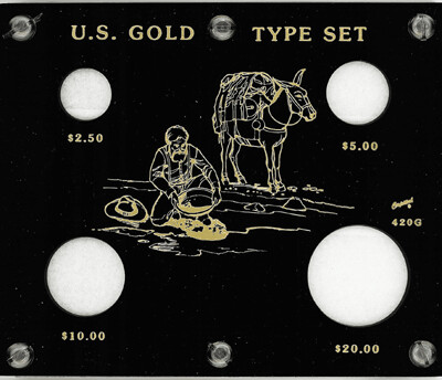 Capital Holder - U.S. Gold Type Set (415 with illustration)