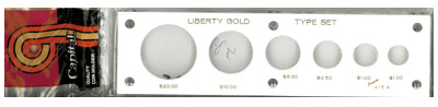 Capital Holder - Liberty Gold Type 20, 10, 5, 2.50, Lg $ & SM $