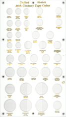 Capital Holder - 20th Century Type Coins, 8x14
