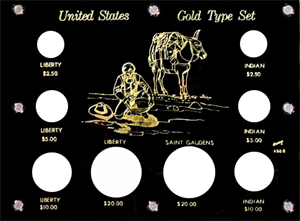 Capital Holder - U.S. Gold Type Set (433G with illustration)