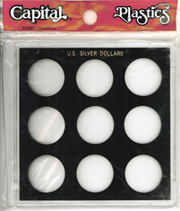 Capital Holder - U.S. Silver Dollars (Galaxy, 9 Holes, No Dates)