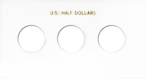 Capital Holder - U.S. Half Dollars (3 Holes, No Dates) (Meteor)