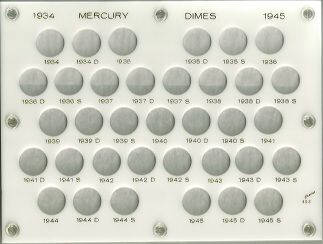 Capital Holder - United States Mercury Dimes 1934-1945s