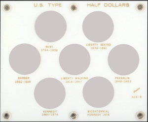 Capital Holder - U.S. Type Half Dollars Capital Holder - U.S. Type Half Dollars