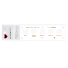 Capital Holder - U.S. Type Dimes (Bust, lib. Seated, Barber, Mercury & Roosevelt)