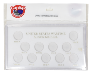 Capital Holder - Wartime Silver Nickels 1942-1945 (Meteor) Capital Holder - Wartime Silver Nickels 1942-1945 (Meteor)