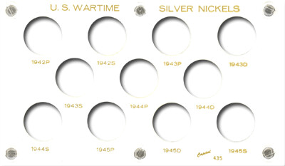 Capital Holder - Wartime Silver Nickels 1942-1945