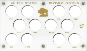 Capital Holder - Buffalo Nickels 1934-1938D