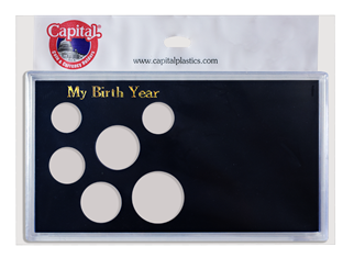 Capital Holder - Birth Year (Cent through Small Dollar), 3.5x6 Meteror