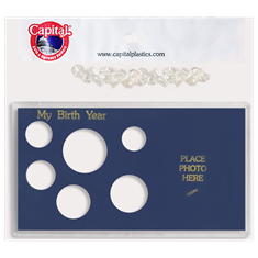 Capital Holder - Birth Year (Cent through Small Dollar), 3.5x6 Meteror Capital Holder - Birth Year (Cent through Small Dollar), 3.5x6 Meteror