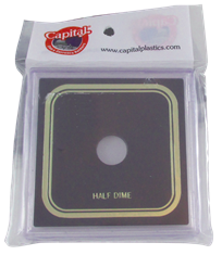 Capital Plastics VPX Coin Holder - Half Dime Odd Type Capital Plastics VPX Coin Holder - Half Dime Odd Type