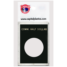 Capital Plastics Caps Coin Holder - Comm Half Dollar Capital Plastics Caps Coin Holder - Comm Half Dollar