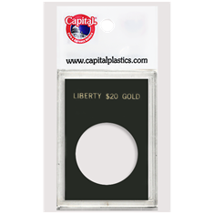 Capital Plastics Caps Coin Holder - Liberty $20 Gold