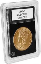 Coin World Premier Coin Holders - - 34.3 mm --$20 Gold (1849-1933)