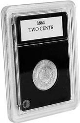 Coin World Premier Coin Holders --  23.0 mm -- Two Cents, Smaller Half Cents