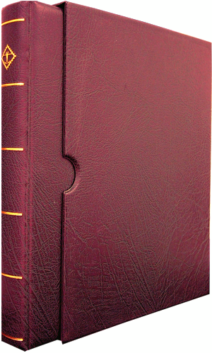 Lighthouse Vario F 3-Ring Binder and Slipcase - Red