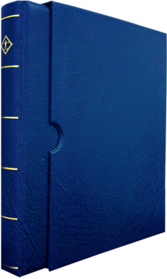 Lighthouse Vario F 3-Ring Binder and Slipcase - Blue Lighthouse Vario F 3-Ring Binder and Slipcase - Blue