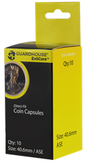 American Silver Eagle (40.6mm) Direct-Fit Coin Capsules - 10 Pack