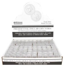 Whitman/HE Harris Round Tubes, Small Dollar Size (25 ct) - Case Whitman/HE Harris Round Tubes, Small Dollar Size (25 ct) - Case