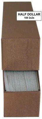 Boxed Paper 2x2s Half Dollar - 100/Box