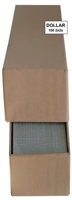 Boxed Paper 2x2s Large Dollar - 100/Box