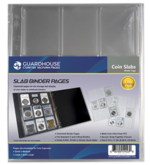 Binder Page for 9 Coin Slabs (PET Vac Form)