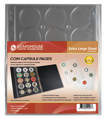 Guardhouse Coin Capsule Page - Extra Large  (PET Vac Form)