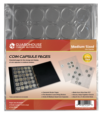 Guardhouse Coin Capsule Page - Medium (PET Vac Form)