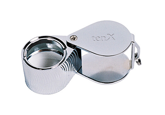 10X TRIPLET - DIA. CUT LOUPE, SILVER - 18MM 10X TRIPLET - DIA. CUT LOUPE, SILVER - 18MM