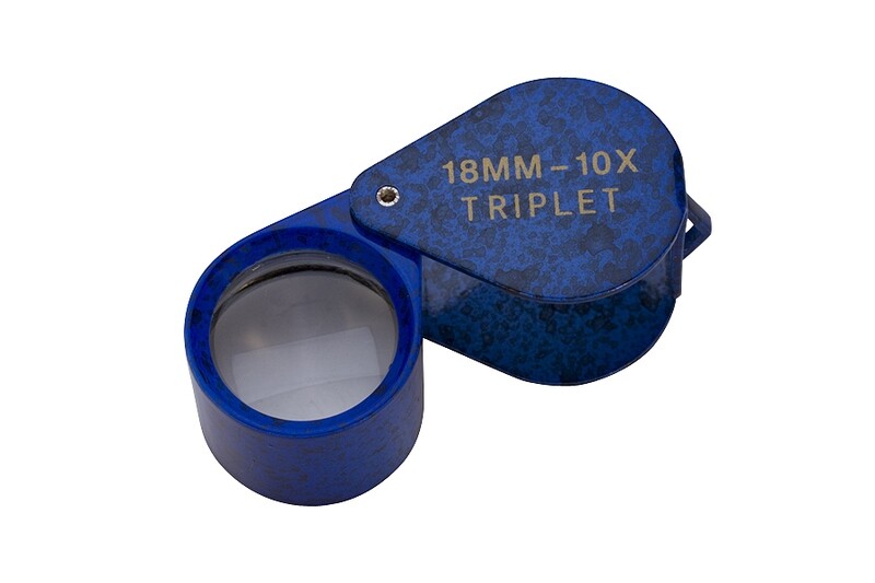 18MM 10X TRIPLET-BLUE LAPIS