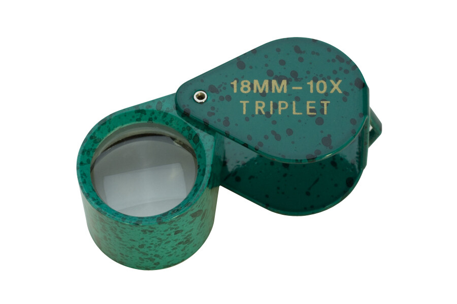 18MM 10X TRIPLET-GREEN MALACHITE