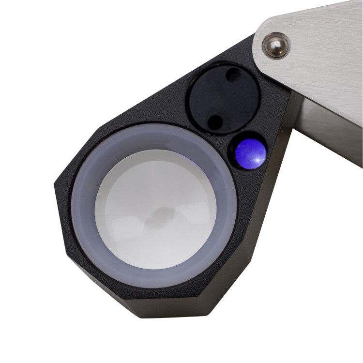 LED/UV LIGHTED LOUPE- 10 X, 21MM