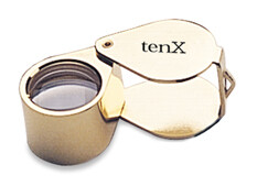 10X TRIPLET, GOLD - 18MM