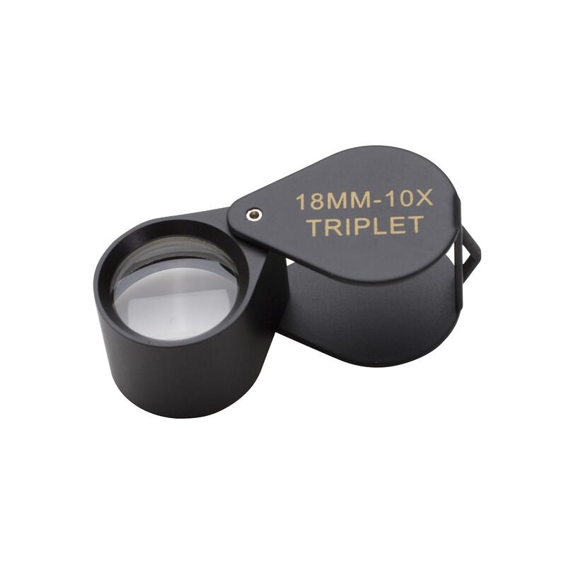 TRIPLET DIA LOUPE BLACK MATTE 10X