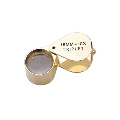 TRIPLET DIA LOUPE GOLD 10X