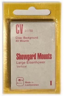 Showgard Stamp Mounts: CV (31/50) - Clear