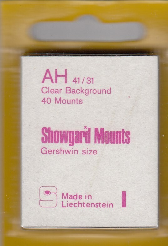 Showgard Stamp Mounts: AH (41/31) - Clear