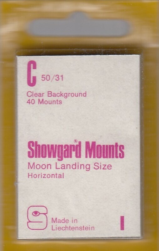 Showgard Stamp Mounts: C (50/31) - Clear