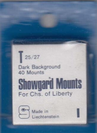 Showgard Stamp Mounts: T (25/27) - Black