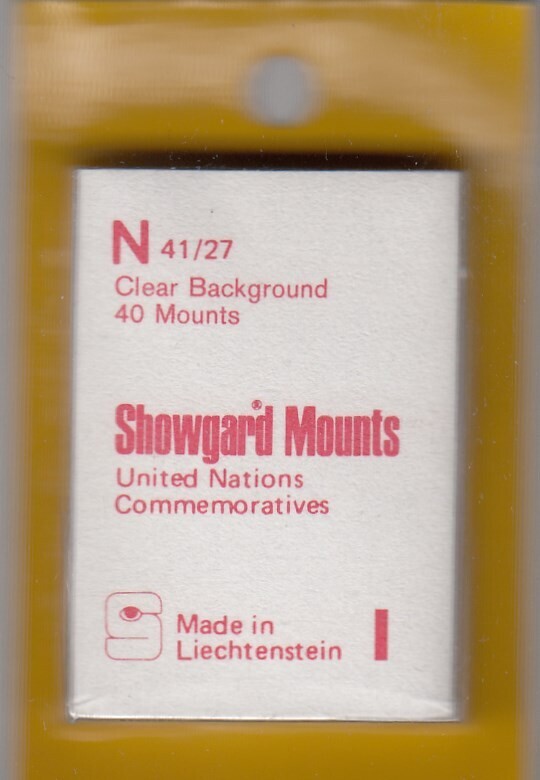 Showgard Stamp Mounts: N (41/27) - Clear